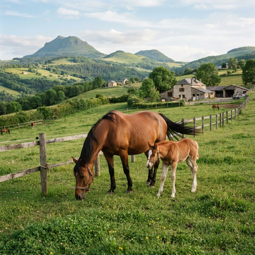 Élevage de chevaux au Elevage des Néaudes, Audes